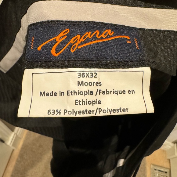 2 pairs of Egara Dress pants. Black and purple. 36x32 - Picture 4 of 4